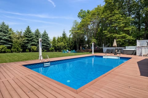 Bask in the sunshine by the sparkling heated pool.