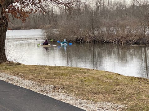 Kayaking is very popular on this lake!