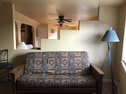 Extra sleeping room with a Queen Fouton