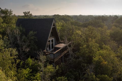 The Private Deck of our A-frame is too cute for words, and truly helps you melt away from the hustle and bustle of the city.