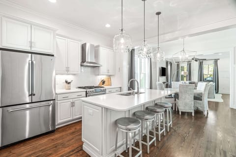 The kitchen is well stocked for meal prep