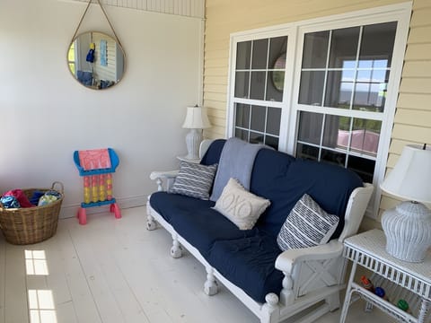 Sunroom with ocean view