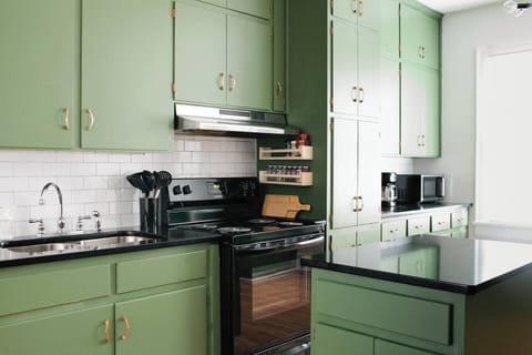 All new appliances and counters in this kitchen remodel