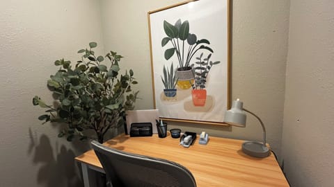 Home office space is perfect for working on the go or for kiddos with homework!