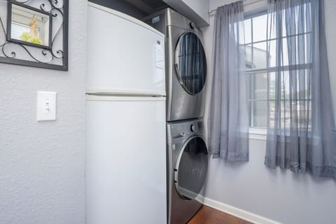 Enjoy all the comforts of home even on vacation with your own private washer and dryer.
