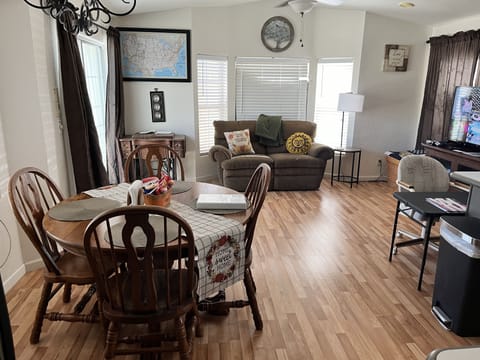 Dining Room and Living Room, with reclining love seat.