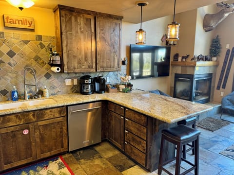 Fully stocked kitchen