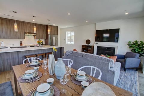 Front house Kitchen Sofa in the Living area is a sleeper. 