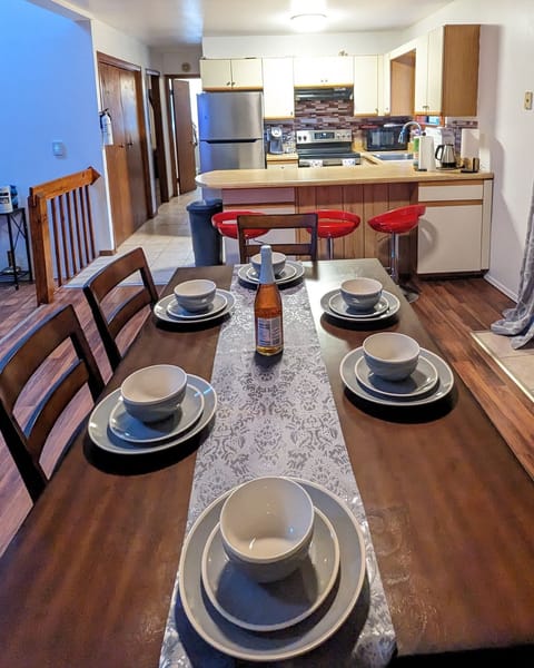 Open to Kitchen and living room, make  your favorite  meal and watch the game