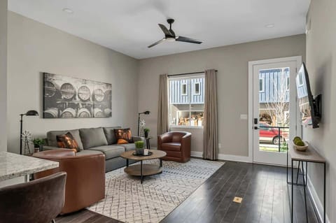 Cozy living room perfect for relaxing or streaming shows.