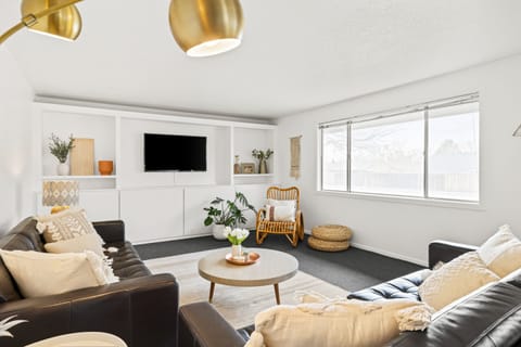 Bright stylish spacious living room