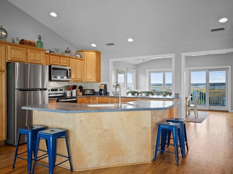 Lots of Cabinets and Solid Surface Countertops