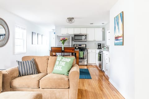 Open living with living and dining