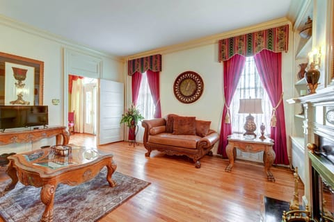 Living Room | 1st-Floor Bedroom/Bathroom | Another Vacation Rental On-Site