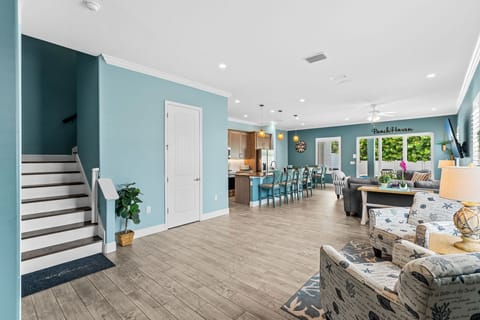 Beach Haven's ground floor has plenty of space for the whole family to enjoy. 