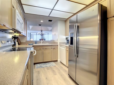 Fully equipped kitchen for all your cooking needs.