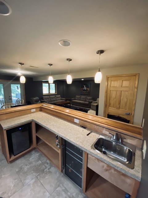 Full Bar with Wine & Beer Fridge