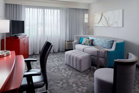Kick back in the cozy lounge with room to spread out.