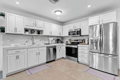 Large kitchen plenty of counter space all necessary appliances to cook any meal