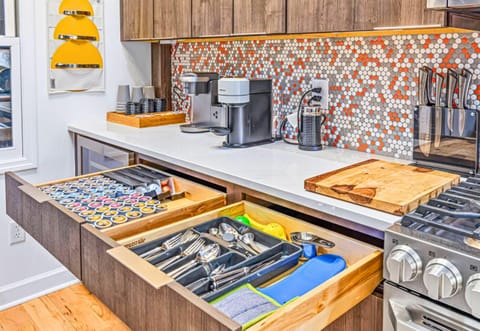 Coffee Bar with Everything You Might Need for a Coffee Break