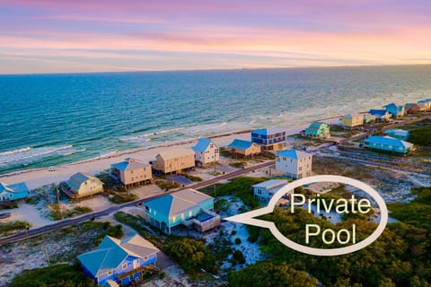 Private heated salt water pool:)