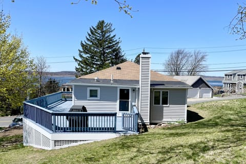 Our backyard has nice views of Plum Island sound on either side of the house. 
