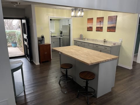 Kitchen area and front entrance