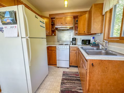 A cozy kitchen for when you want to stay in and cook a meal.