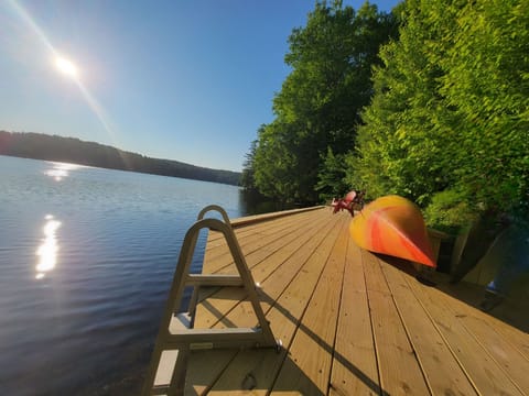 New dock with steps to the water for some swimming fun. 