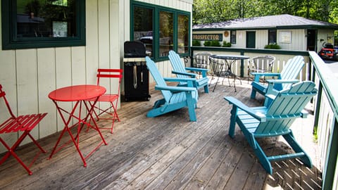 Large patio with BBQ