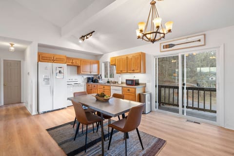 Dining and kitchen area