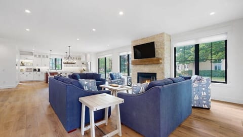 Warm, inviting fireside retreat