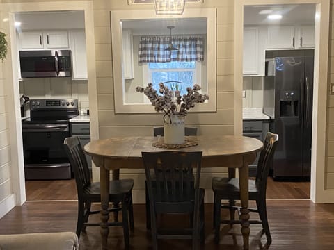 Seating for 4 at this adorable farm house table
