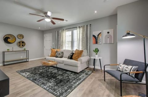 Stylish living area to lounge in.
