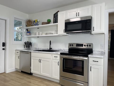 You will love our new stainless steel appliances!