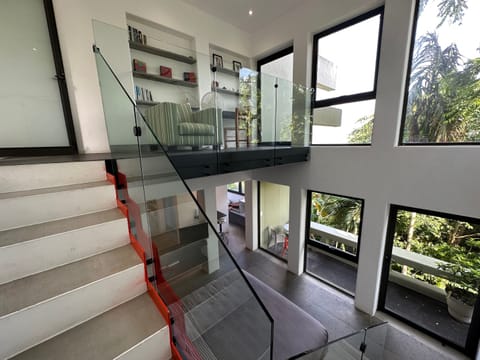 Studio includes private access to office loft and downstairs living area