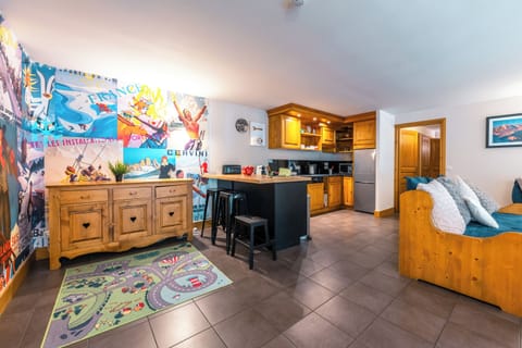 Kitchen and dining area