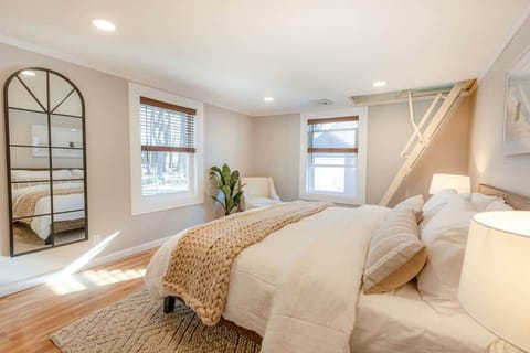 Bright Cozy Bedroom with Natural Light & Neutral Decor