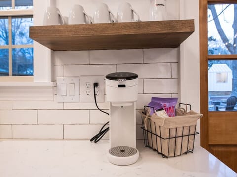 Keurig pod coffee maker.