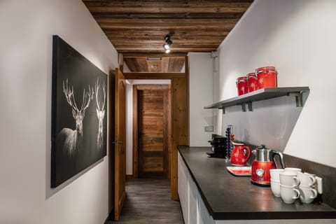 Extra space for preparing breakfast for a hungry morning crowd. 