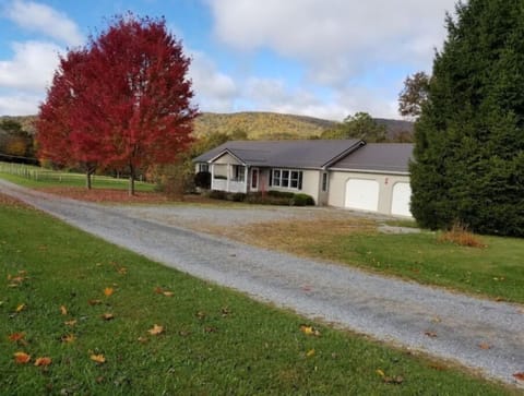 Drennen Ridge is located on a quiet back road with beautiful mountain views
