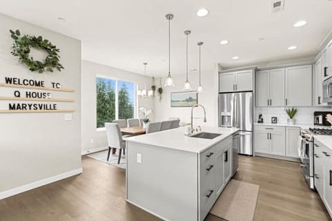 This brand new home has open floor plan that is perfect for family and friends