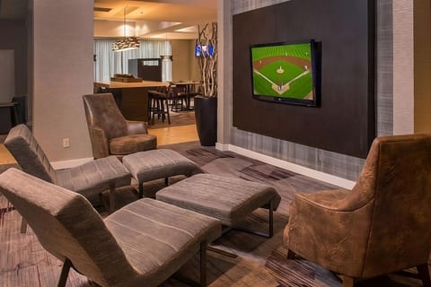 Kick back on plush seating and catch the big game
