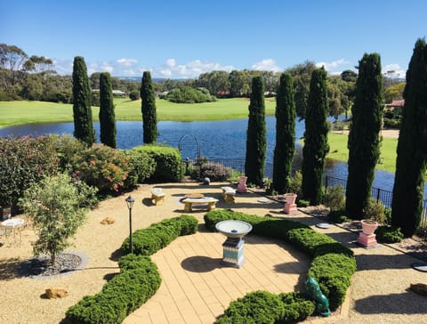 Lake surrounding the property overlooking the golf course