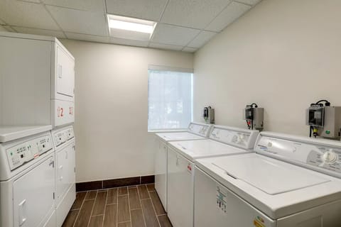 Pack lighter with convenient on-site laundry machines available