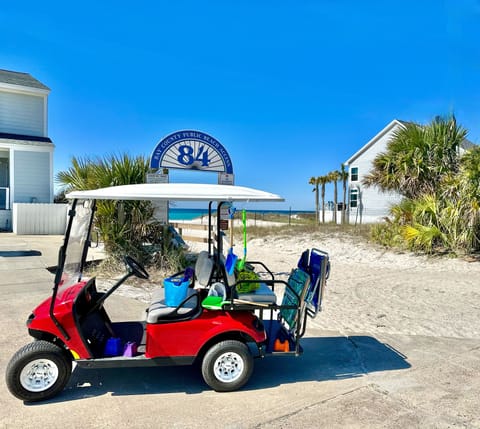 Beach Access 84 - Only A 2 Min golf cart ride! Comfortable west-end beach house just a short walk to Panama City Beach — perfect for families and relaxing coastal stays.