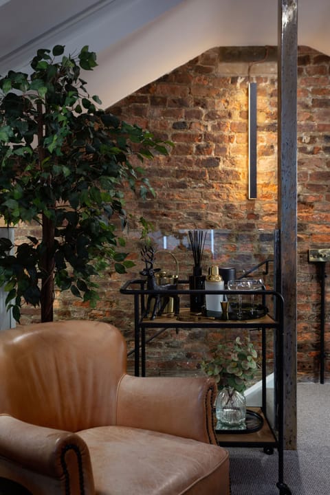 Armchair with Drinks station 