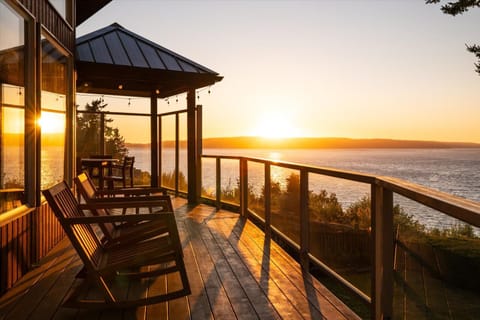 End-of-day light from the main deck. It’s quiet here after 8pm, even in summer.