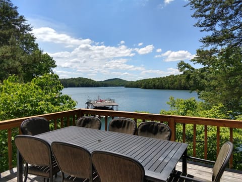 Dine outside, inside or on the screened in porch