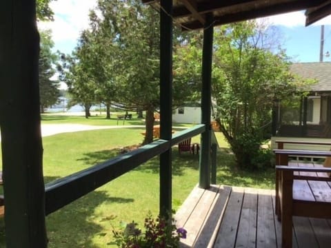 Porch view from Birch Cabin